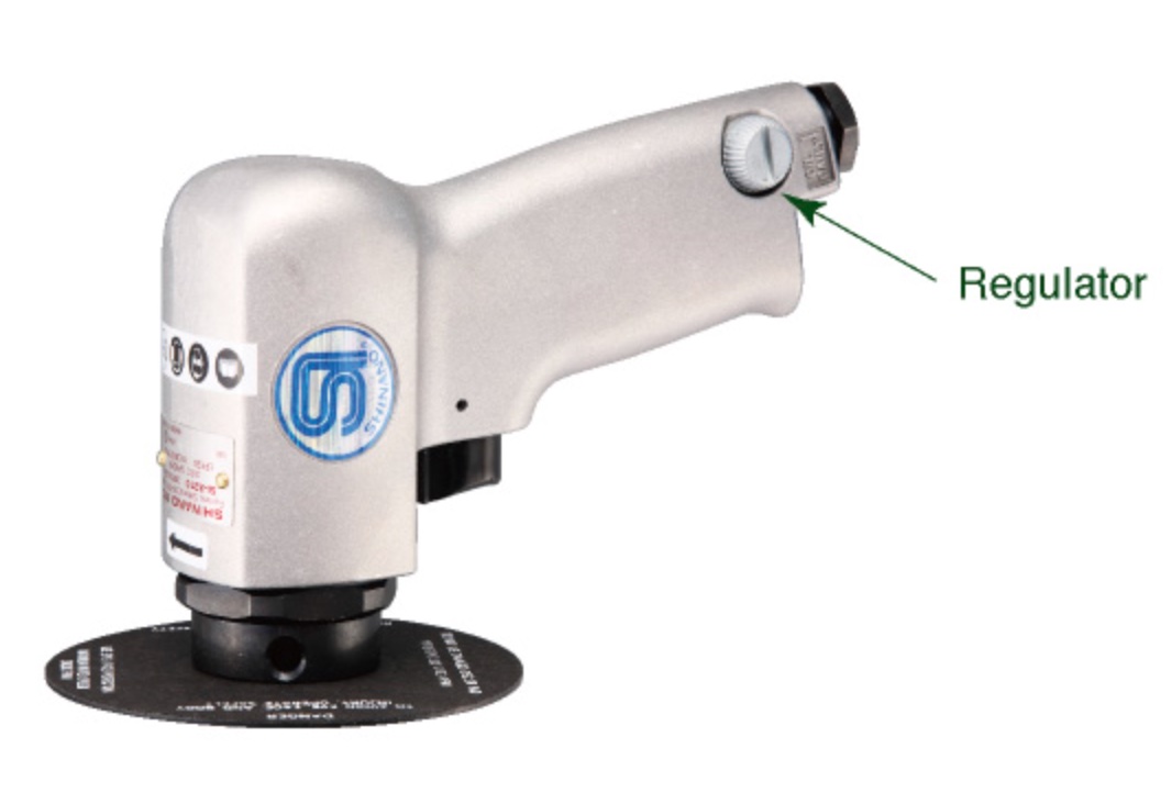 Shinano SI-2210 4-Inch High-Speed Automotive Pneumatic Disc Sander (Made in Japan)