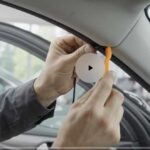 hidding. wires during installation of dashcam