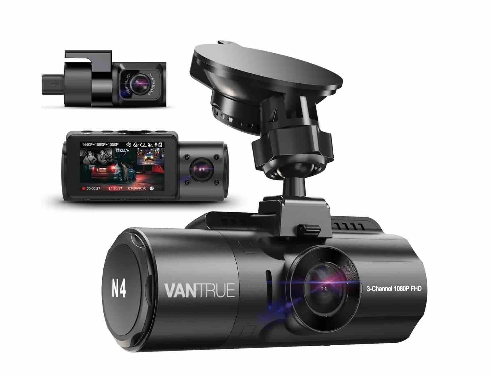 Vantrue N4S 3-Channel Dash Cam (2.7K Front + 2.5K Cabin + 2.5K Rear) main picture