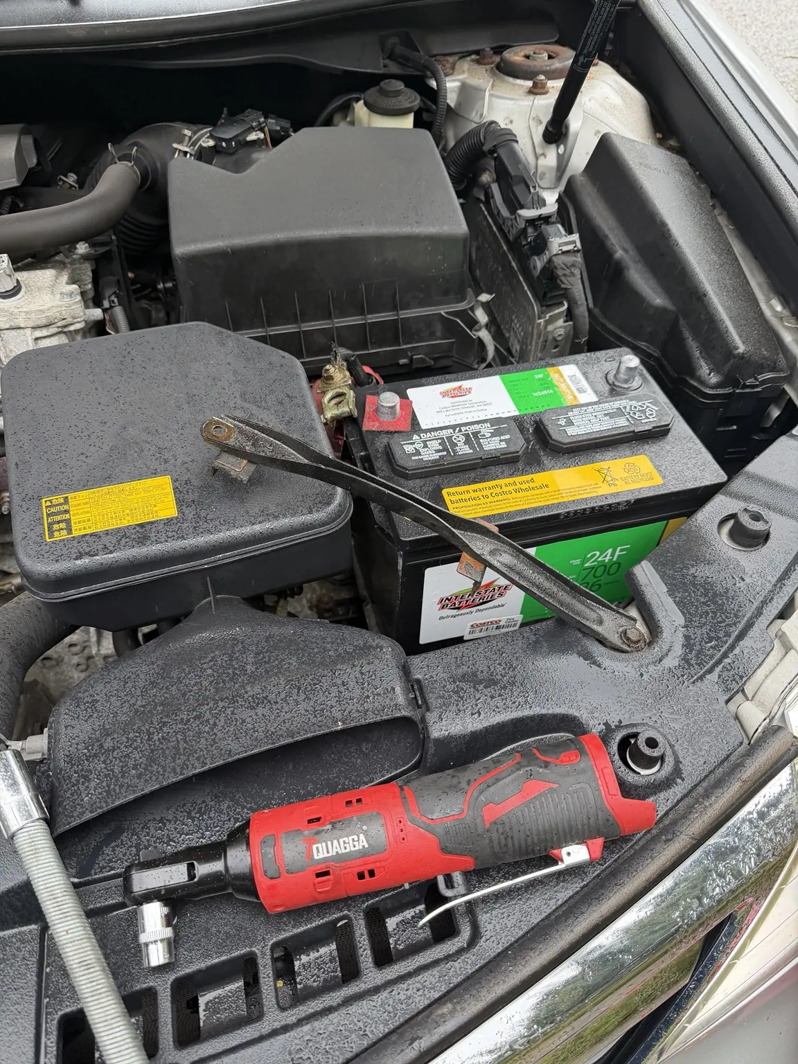Interstate Group 24F battery installed in a Toyota Camry in Pikesville